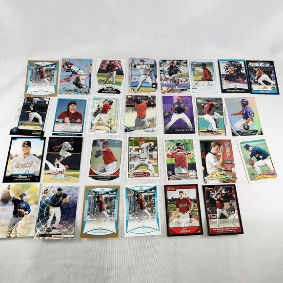 Huston Astro Team MLB 28 Auto Baseball Card Lot Topps Fleer RC's NM Raw Mixed yr - Picture 1 of 13